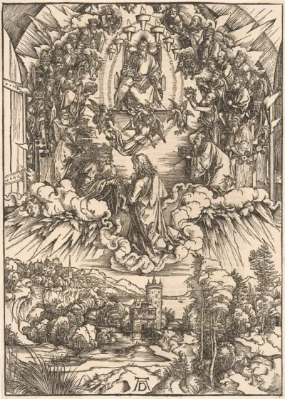 Saint John before God the Father