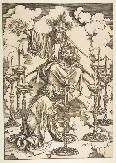 Saint John Beholding the Seven Golden Candlesticks, from "The Apocalypse"