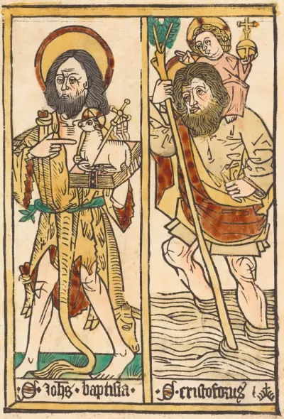 Saint John the Baptist and Saint Christopher
