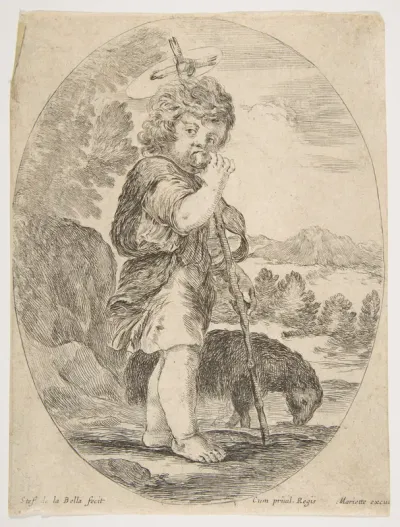 Saint John the Baptist Biting a Piece of Fruit