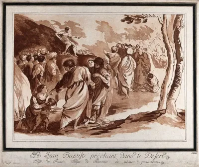Saint John the Baptist preaching to the people