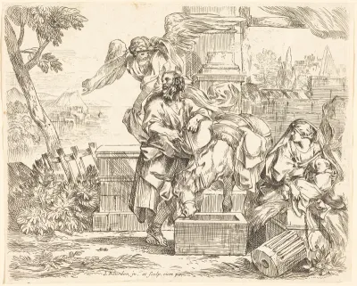 Saint Joseph Listening to the Angel's Counsel