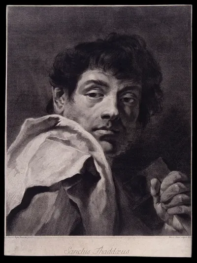 Saint Jude. Line engraving by M. Pitteri after G.B. Piazzetta
