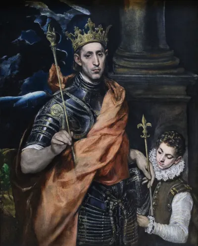 Saint Louis, King of France and a Page