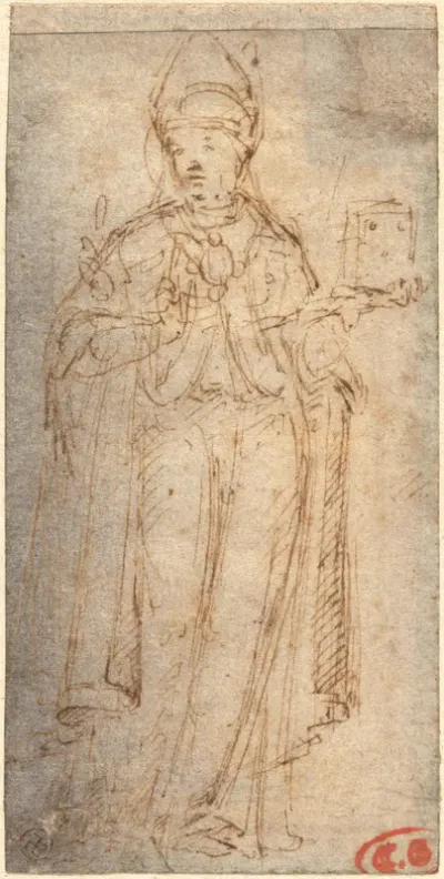 Saint Louis of Toulouse Holding a Book