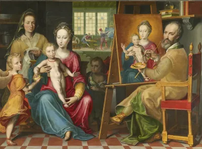 Saint Luc peignant la Vierge