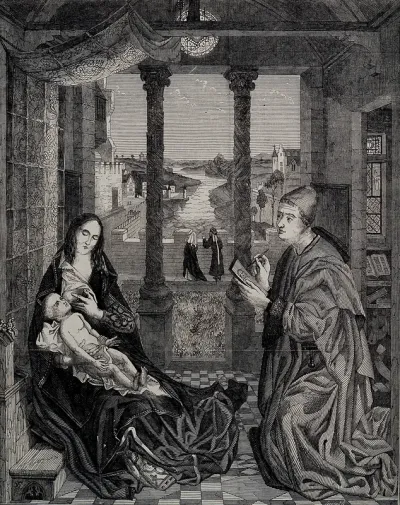 Saint Luke drawing the portrait of the Virgin