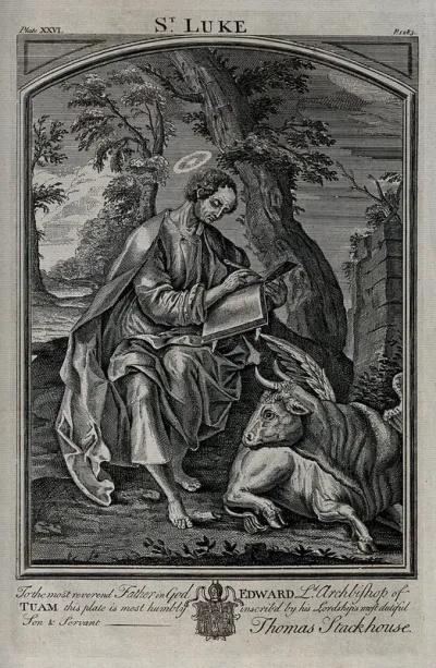 Saint Luke. Etching