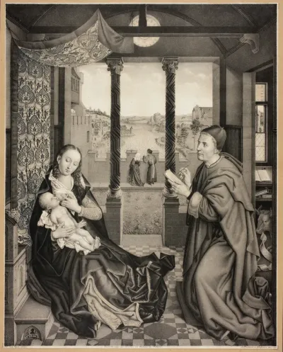 Saint Luke Painting the Madonna, from Galerie des Frères Boisserée