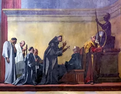 Saint Martin converts his mother