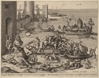 Saint Martin with His Horse in a Ship