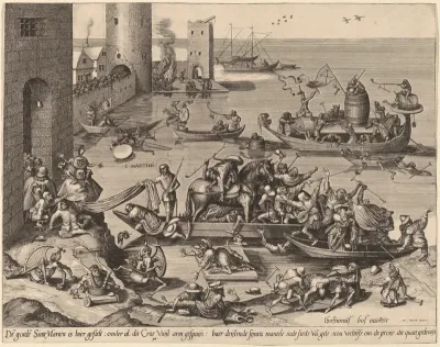 Saint Martin with His Horse in a Ship