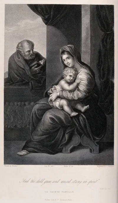 Saint Mary (the Blessed Virgin) and Saint Joseph with the Christ Child