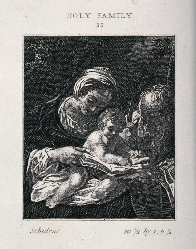 Saint Mary (the Blessed Virgin) and Saint Joseph with the Christ Child