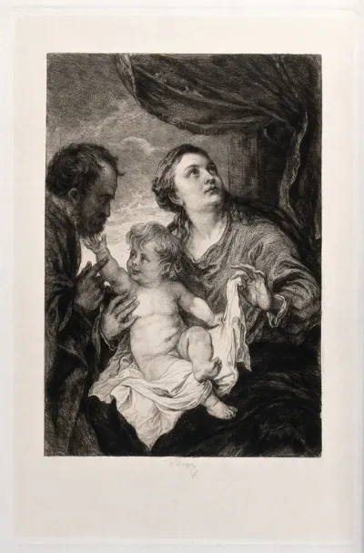Saint Mary (the Blessed Virgin) and Saint Joseph with the Christ Child