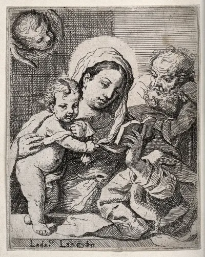 Saint Mary (the Blessed Virgin) and Saint Joseph with the Christ Child