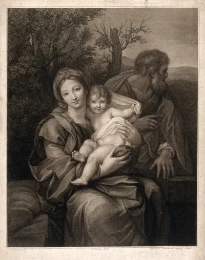 Saint Mary (the Blessed Virgin) and Saint Joseph with the Christ Child