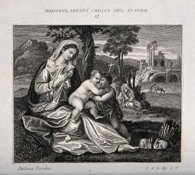 Saint Mary (the Blessed Virgin) and Saint Joseph with the Christ Child and Saint John the Baptist