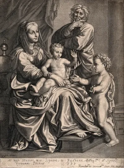Saint Mary (the Blessed Virgin) and Saint Joseph with the Christ Child and Saint John the Baptist