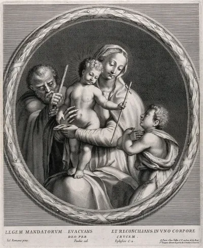 Saint Mary (the Blessed Virgin) and Saint Joseph with the Christ Child and Saint John the Baptist