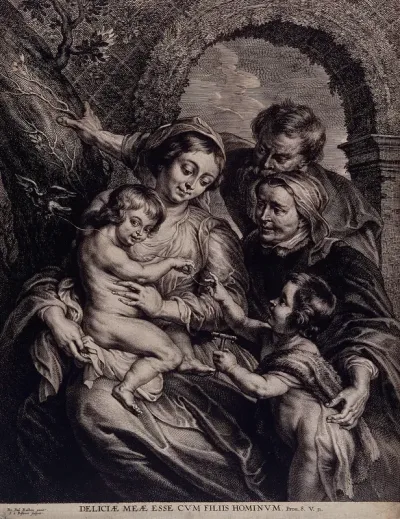 Saint Mary (the Blessed Virgin) and Saint Joseph with the Christ Child, Saint John the Baptist and Saint Elisabeth