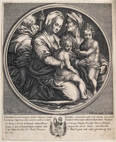 Saint Mary (the Blessed Virgin) and Saint Joseph with the Christ Child, Saint John the Baptist and Saint Elisabeth