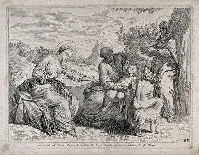 Saint Mary (the Blessed Virgin) and Saint Joseph with the Christ Child, Saint John the Baptist and Saint Elizabeth