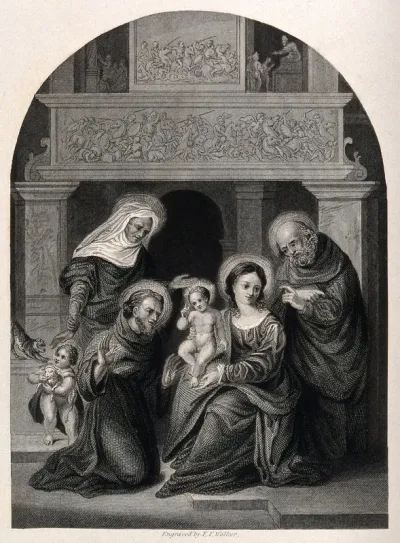 Saint Mary (the Blessed Virgin) and Saint Joseph with the Christ Child, Saint John the Baptist, Saint Elizabeth and Saint Francis of Assisi