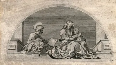Saint Mary (the Blessed Virgin) and Saint Joseph with the Christ Child