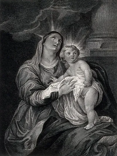 Saint Mary (the Blessed Virgin) with the Christ Child