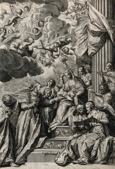 Saint Mary (the Blessed Virgin) with the Christ Child and Catherine of Alexandria