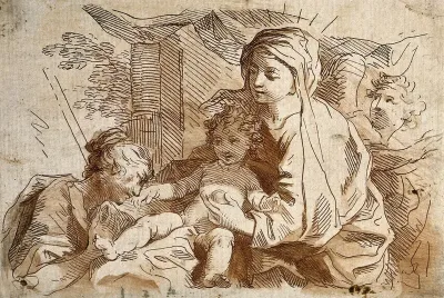 Saint Mary (the Blessed Virgin) with the Christ Child and Saint Catherine of Alexandria