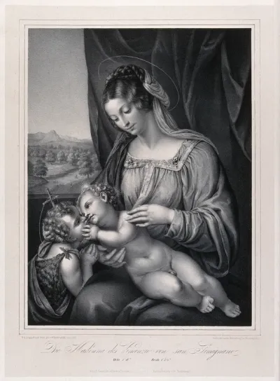 Saint Mary (the Blessed Virgin) with the Christ Child and Saint John the Baptist