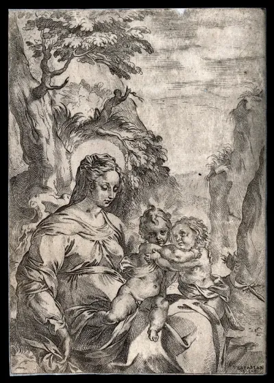 Saint Mary (the Blessed Virgin) with the Christ Child and Saint John the Baptist