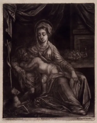 Saint Mary (the Blessed Virgin) with the Christ Child and Saint John the Baptist