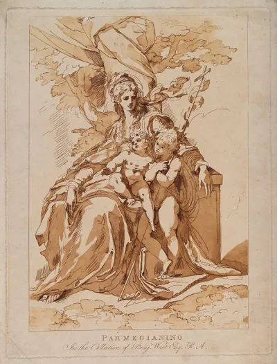 Saint Mary (the Blessed Virgin) with the Christ Child and Saint John the Baptist