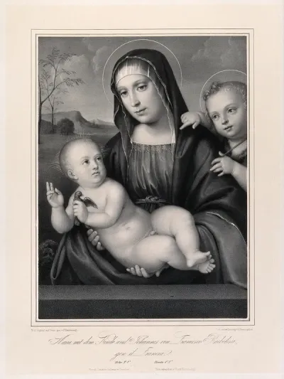 Saint Mary (the Blessed Virgin) with the Christ Child and Saint John the Baptist