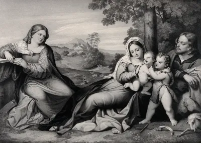 Saint Mary (the Blessed Virgin) with the Christ Child, Saint Catherine of Alexandria, Saint John the Baptist and Saint Joseph