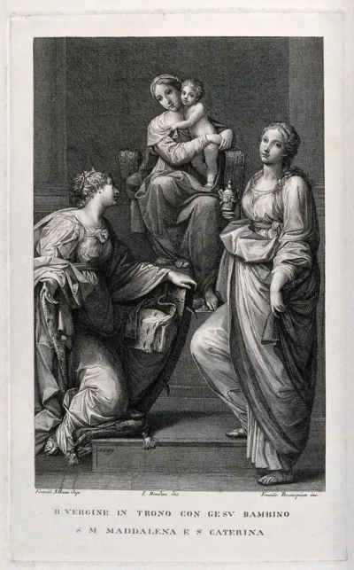 Saint Mary (the Blessed Virgin) with the Christ Child, Saint Catherine of Siena and Saint Mary Magdalen
