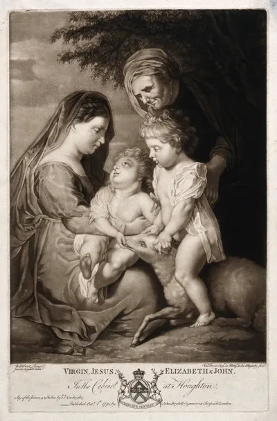 Saint Mary (the Blessed Virgin) with the Christ Child, Saint John the Baptist and Saint Elisabeth