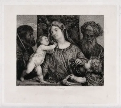 Saint Mary (the Blessed Virgin) with the Christ Child, Saint Joseph, Saint Zacharias and Saint John the Baptist