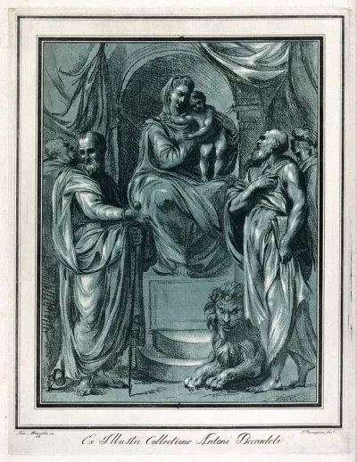 Saint Mary (the Blessed Virgin) with the Christ Child, Saint Paul the Apostle and Saint Jerome
