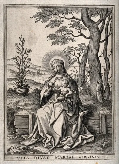 Saint Mary (the Blessed Virgin) with the Christ Child