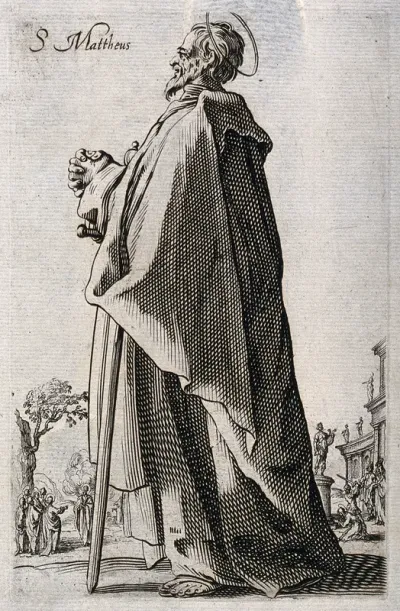 Saint Matthew. Etching after J. Callot