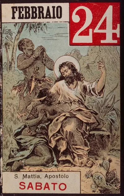Saint Matthias: he preaches the gospel to Ethiopians