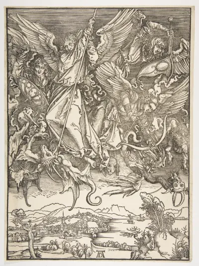 Saint Michael and the Dragon, from "The Apocalypse"