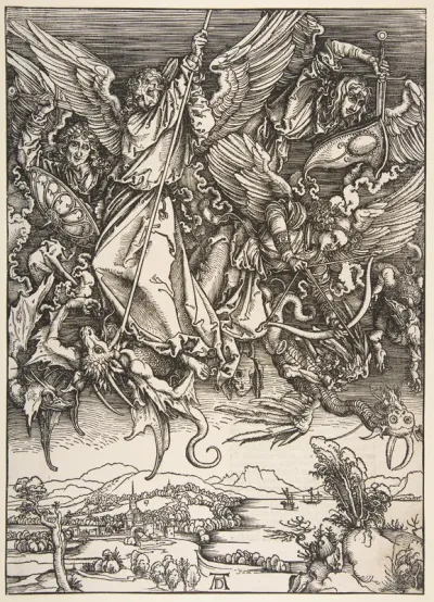 Saint Michael Fighting the Dragon, from "The Apocalypse"