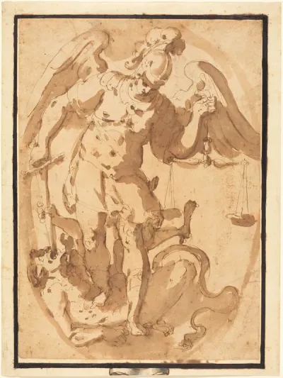 Saint Michael with Lucifer