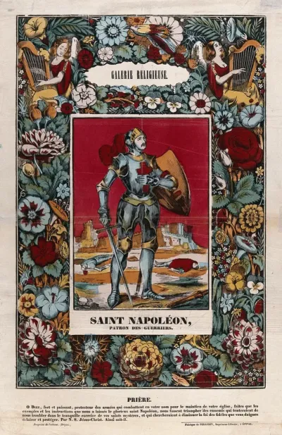 Saint Napoleon. Coloured lithograph (?), 1843
