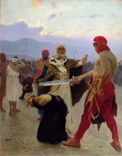Saint Nicholas of Myra saves three innocents from death